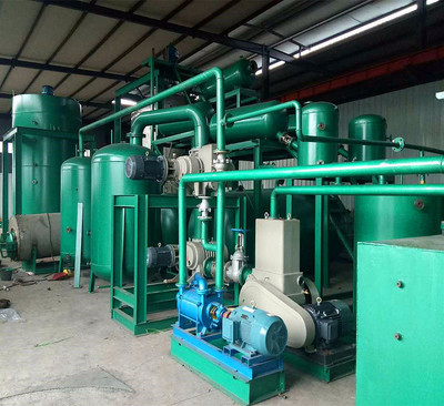 重慶陽江TY廢舊潤滑油提煉設備 黑油高效脫色技術詳解及設備展示